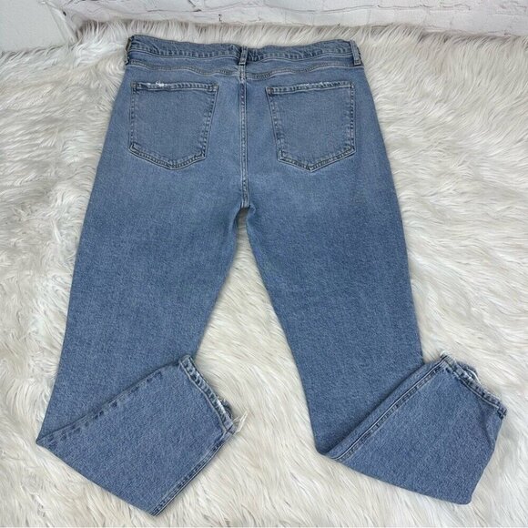 AGOLDE Women's Blue Cycle NICO High Rise Button-Fly Designer Jean W32-34.25/L27 - Picture 5 of 12